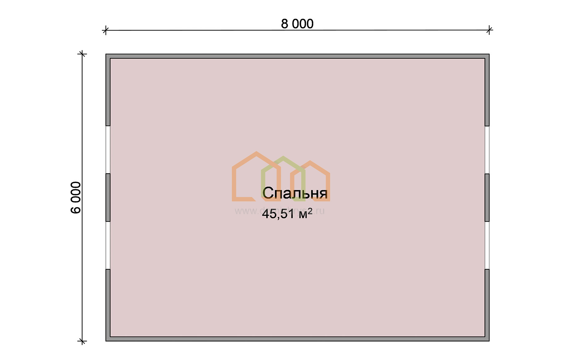 Дом из бруса под усадку 8х8 купить в Москве, площадь: 112 Брус 140х140 мм.  с террасой