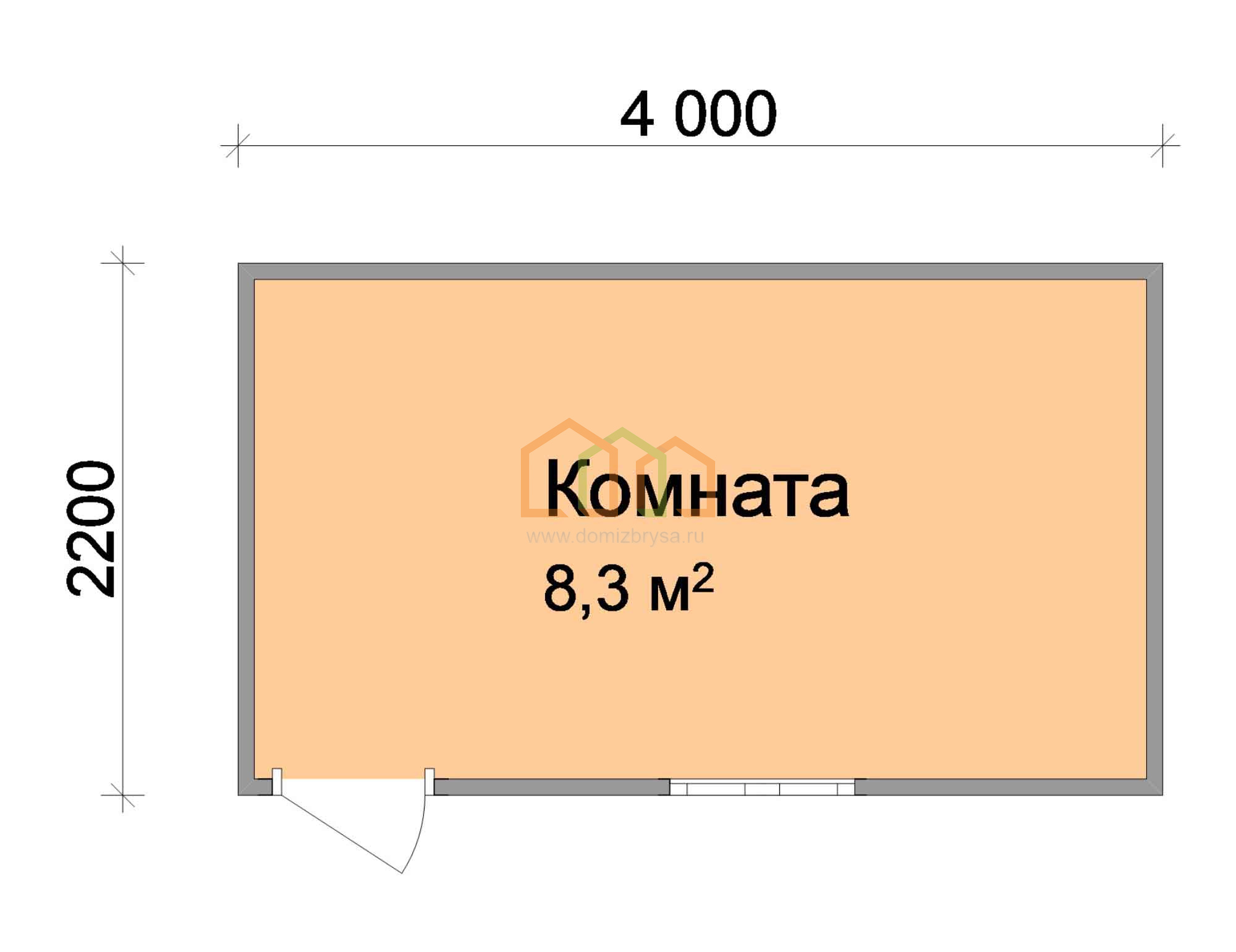 Дачная бытовка Лютик - 1 4x2.2 Площадь: 8.8 м² в готовом виде под ключ в  Москве и области